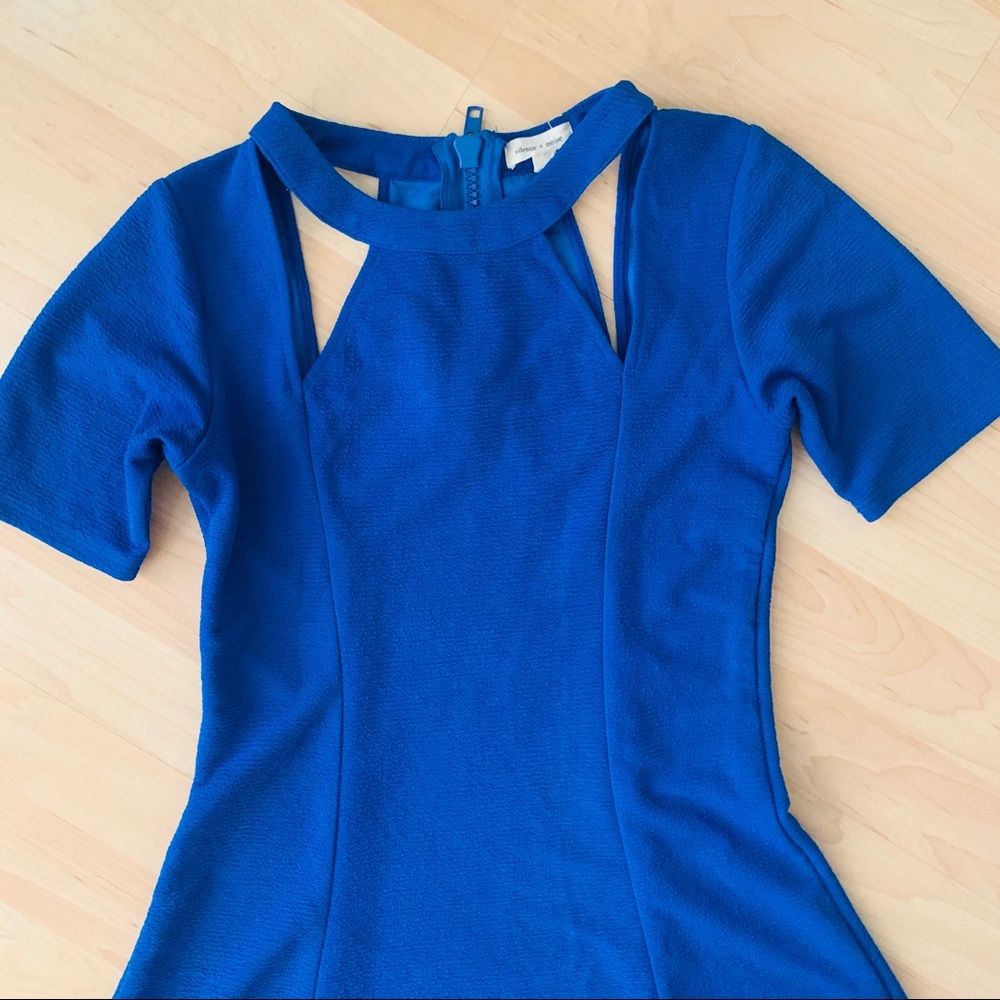 Uo Silence And Noise Cobalt Skater Ss Dress M - image 3